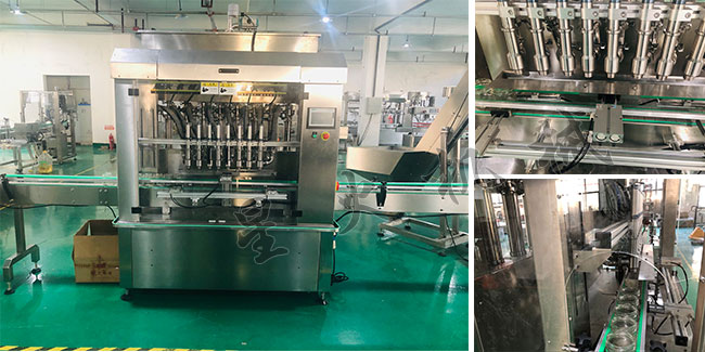 星火牛肉酱生产线灌装机设备及细节展示